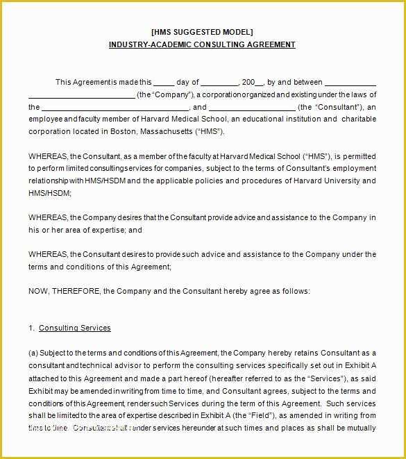 Consulting Contract Template Free Of 10 Consulting Contract Templates Pdf Doc