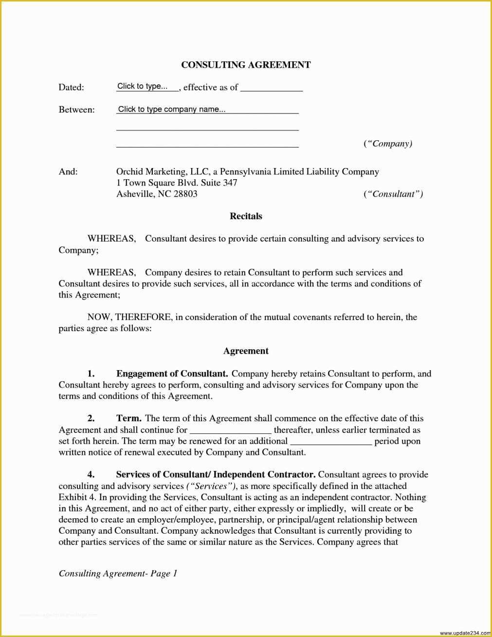 Consulting Contract Template Free Of 34 Last Consultancy Agreement Letter Di D6961