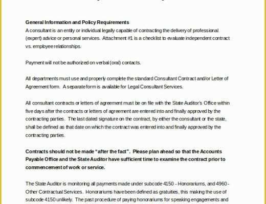 Consulting Contract Template Free Of Consultant Agreement Template – 15 Free Word Pdf