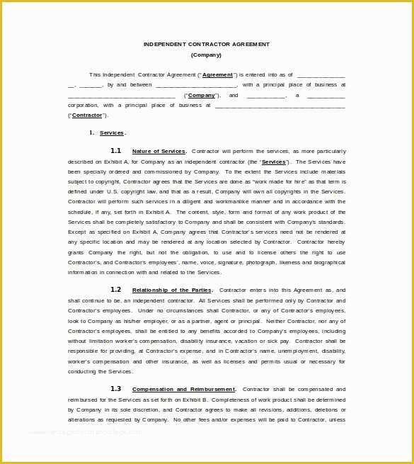 Consulting Contract Template Free Of Consultant Contract Template 10 Download Free Documents