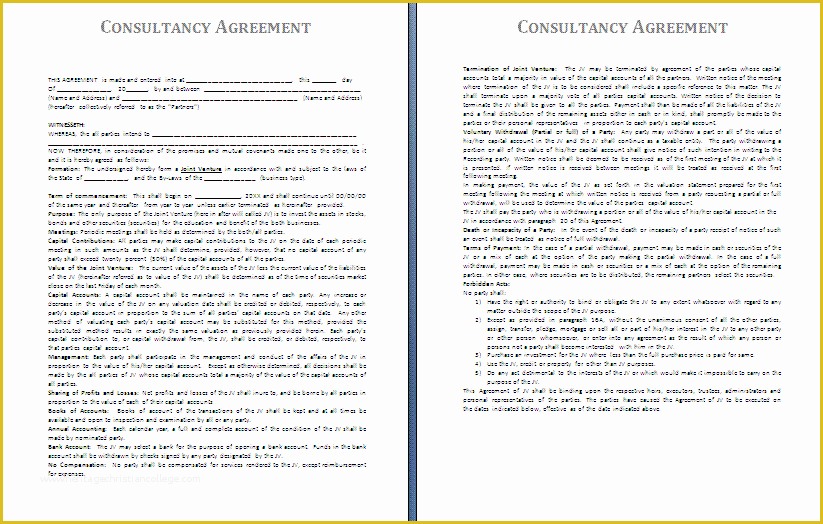 Consulting Contract Template Free Of Sample Consulting Agreement