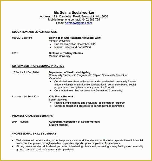 50 Contemporary Resume Templates Free Word