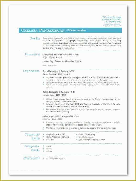 Contemporary Resume Templates Free Word Of Modern Microsoft Word Resume Template Chelsea by Inkpower