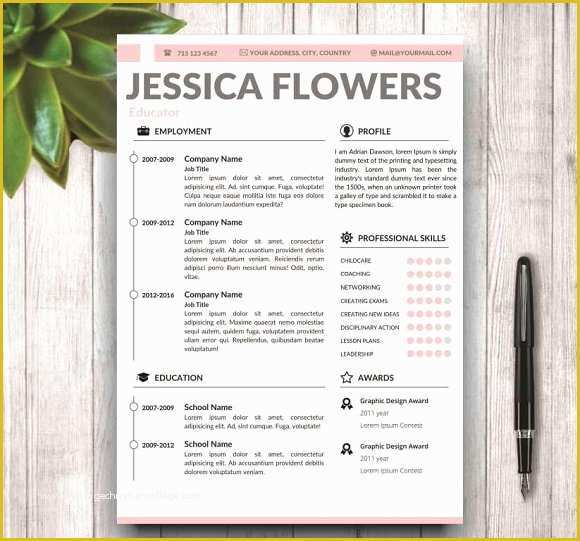 Contemporary Resume Templates Free Word Of Modern Resume Template for Ms Word Resume Templates On