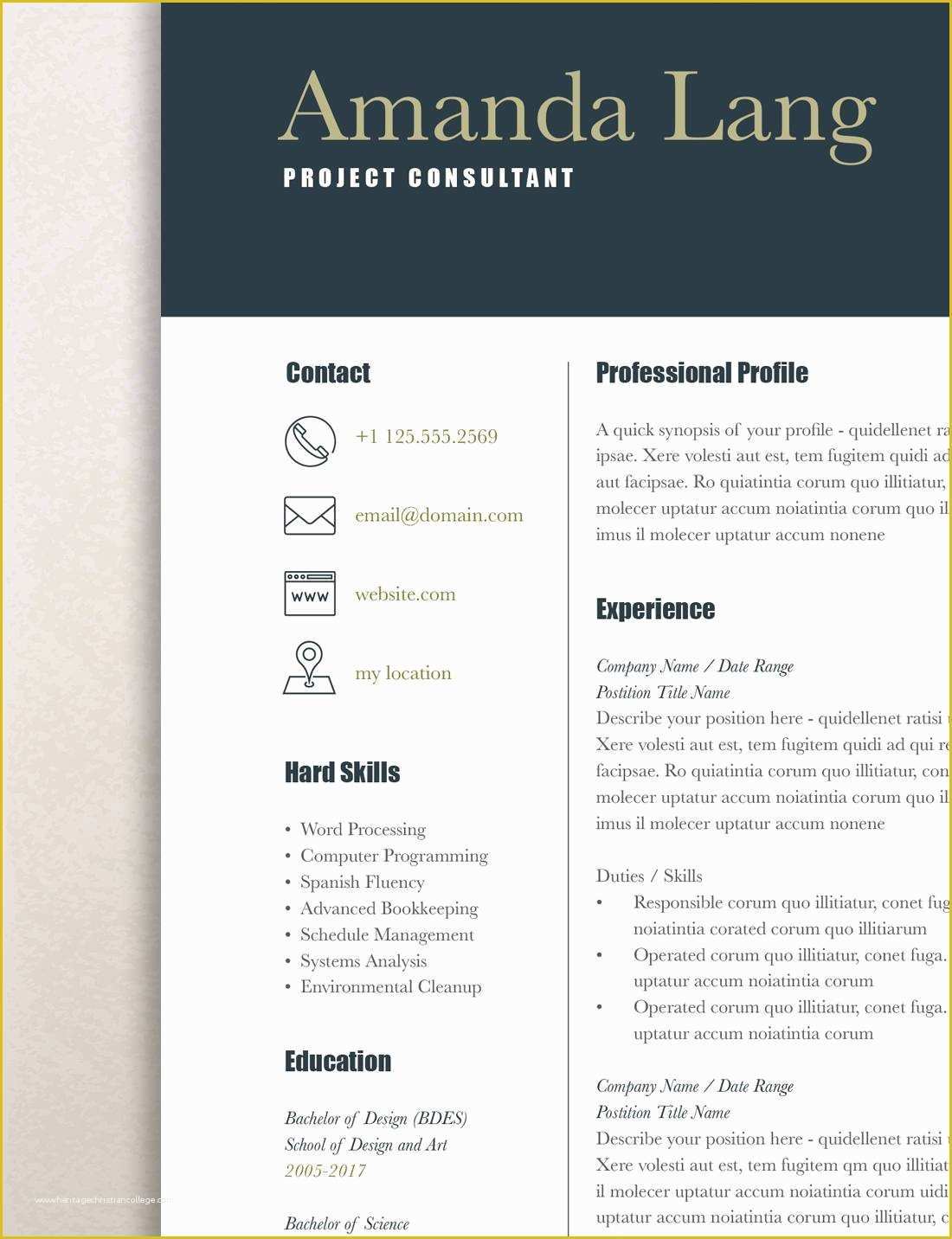 Contemporary Resume Templates Free Word Of Modern Resume Template Professional Resume Template Word