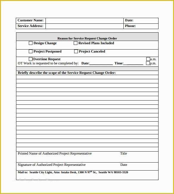 Contractor Change order Template Free Of 11 Change order Samples