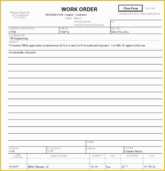 Contractor Change order Template Free Of 9 Contractor Change order form Template Prhtv