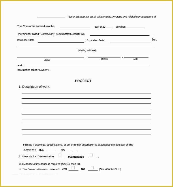 Contractor Change order Template Free Of Construction Change order forms Template Contractor form