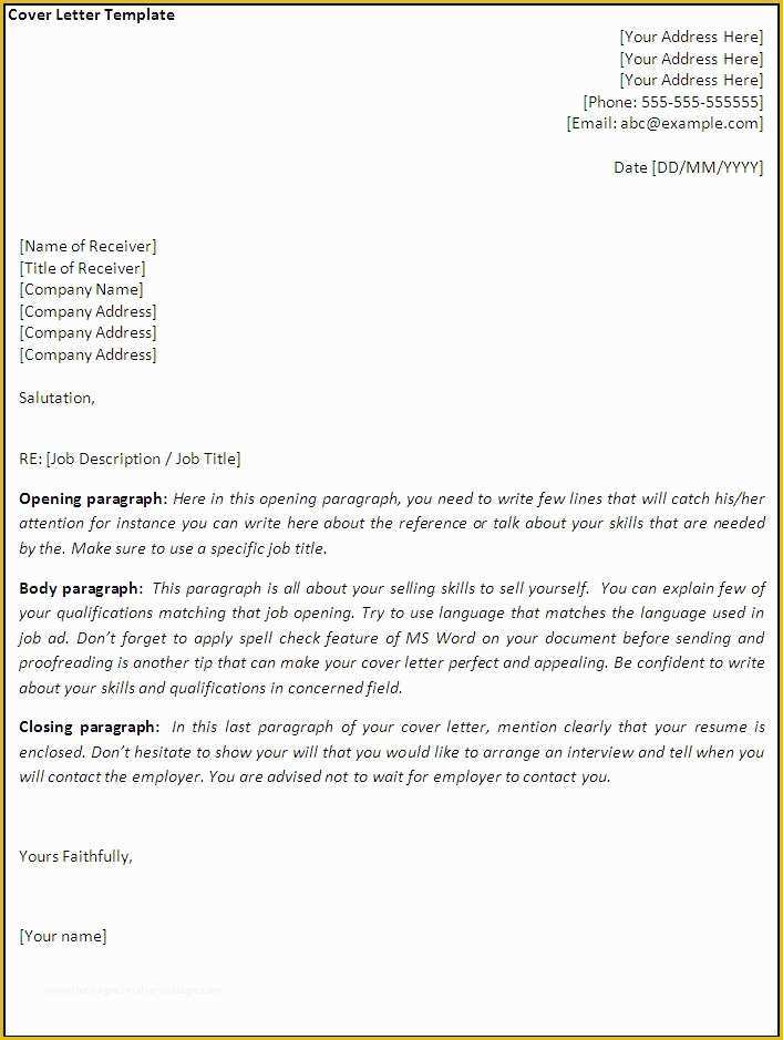 Cover Letter Design Template Free Of 7 Cover Letter Templates Word Excel Pdf Templates