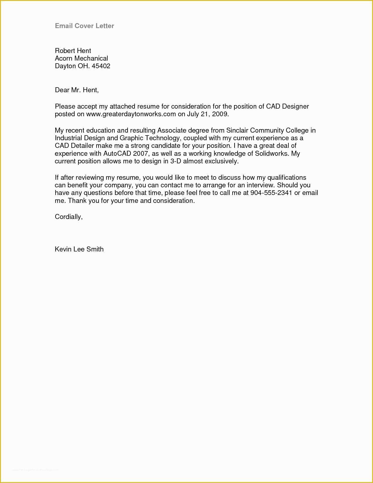 Cover Letter Design Template Free Of Cover Letter Email Sample Template