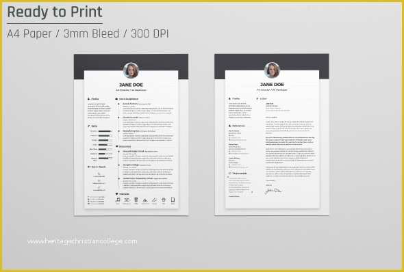 Cover Letter Design Template Free Of Free Resume Cv Design Template & Cover Letter In Doc Psd