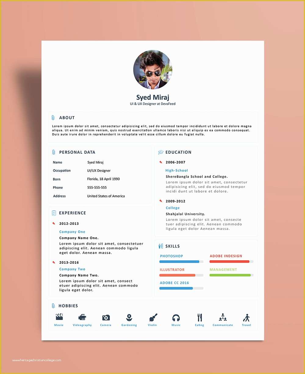 Cover Letter Design Template Free Of Free Simple Resume Cv Design Template with Cover Letter