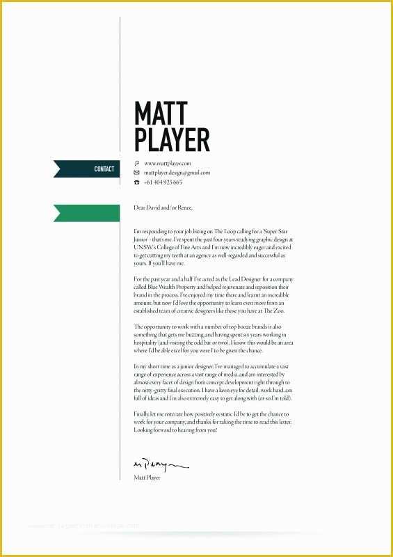 Cover Letter Design Template Free Of Graphic Design Cover Letters