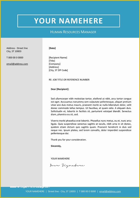 Cover Letter Design Template Free Of Jordaan Clean Resume Template