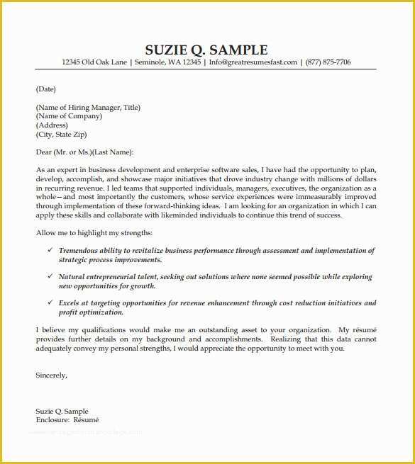 Cover Letter Template Free Download Of 11 Sales Cover Letter Templates Free Sample Example