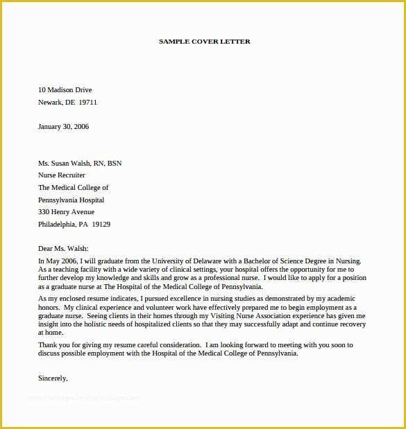 Cover Letter Template Free Download Of 17 Resume Cover Letter Templates – Free Sample Example