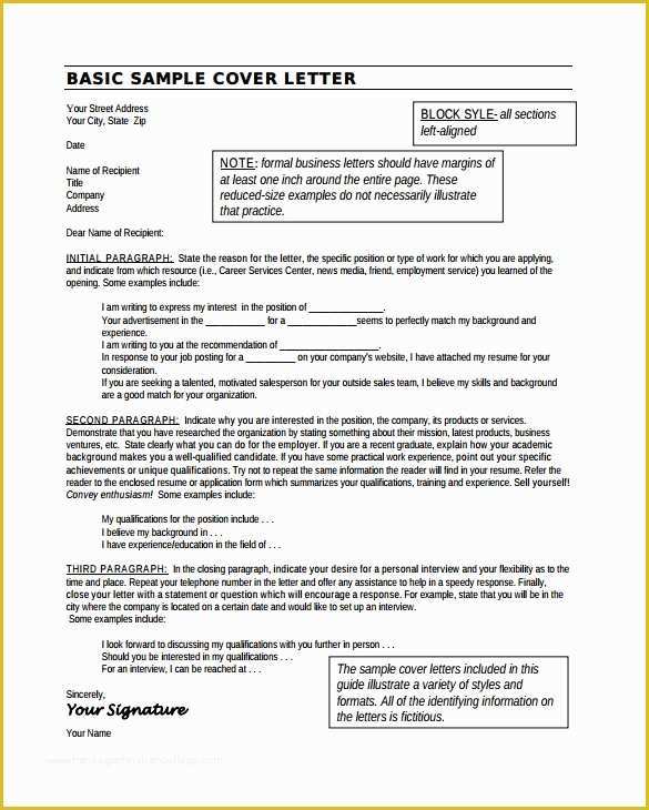 Cover Letter Template Free Download Of 25 Cover Letter Example Download for Free