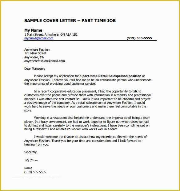 Cover Letter Template Free Download Of 9 Job Cover Letter Templates – Free Sample Example