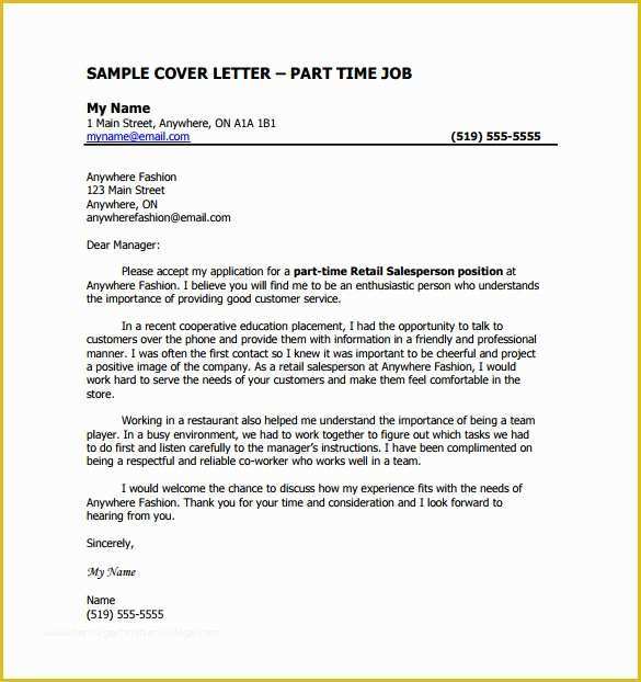Cover Letter Template Free Download Of 9 Job Cover Letter Templates – Free Sample Example
