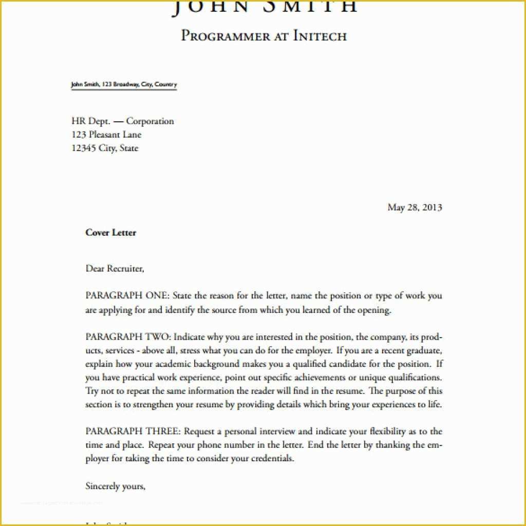 Cover Letter Template Free Download Of Amazing Free Cover Letter Templates Downloads – Letter