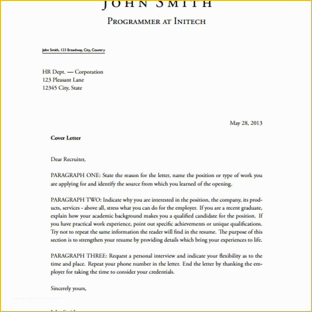 Cover Letter Template Free Download Of Amazing Free Cover Letter Templates Downloads – Letter