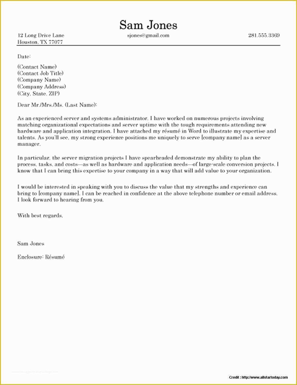 Cover Letter Template Free Download Of Cover Letter Sample Free Download Cover Letter Resume