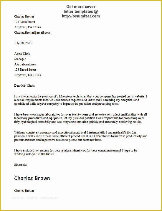 Cover Letter Template Free Download Of Cover Letter Templates Free Cover Letter Template