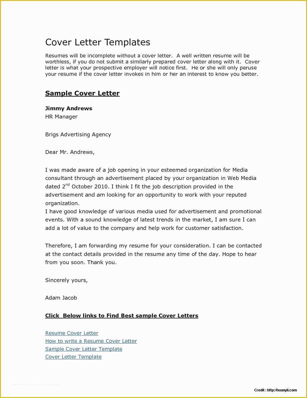 Cover Letter Template Free Download Of Free Cover Letter Templates Microsoft Download Cover