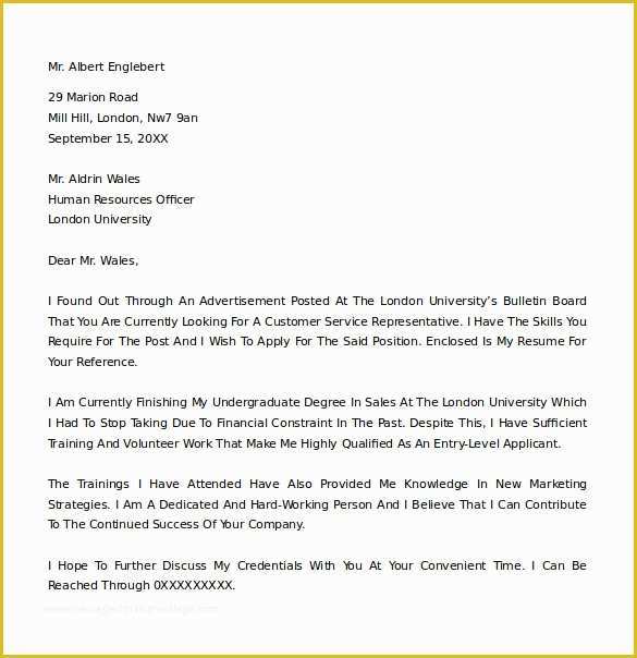 Cover Letter Template Word Free Download Of 25 Cover Letter Example Download for Free
