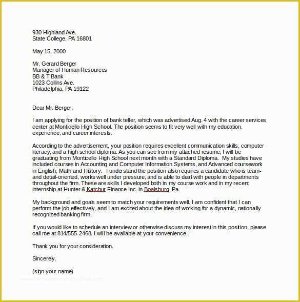 Cover Letter Template Word Free Download Of 9 Job Cover Letter Templates – Free Sample Example