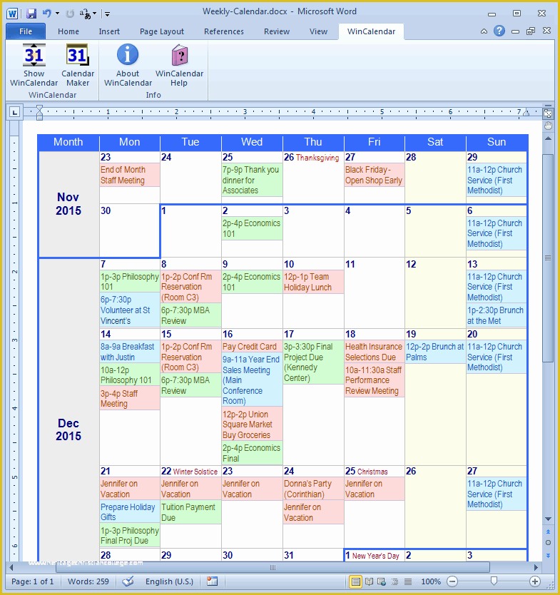 Create Free Calendar Templates Of Calendar Maker & Calendar Creator for Word and Excel