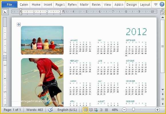 Create Free Calendar Templates Of How to Easily Create A Family Calendar In Microsoft Word