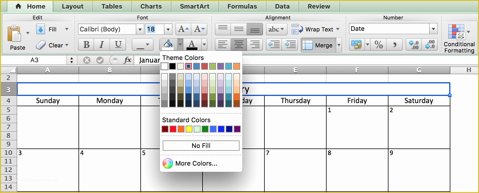 Create Free Calendar Templates Of Make A 2018 Calendar In Excel Includes Free Template