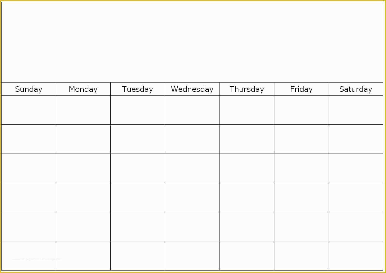 Create Free Calendar Templates Of Monthly Blank Calendar Page