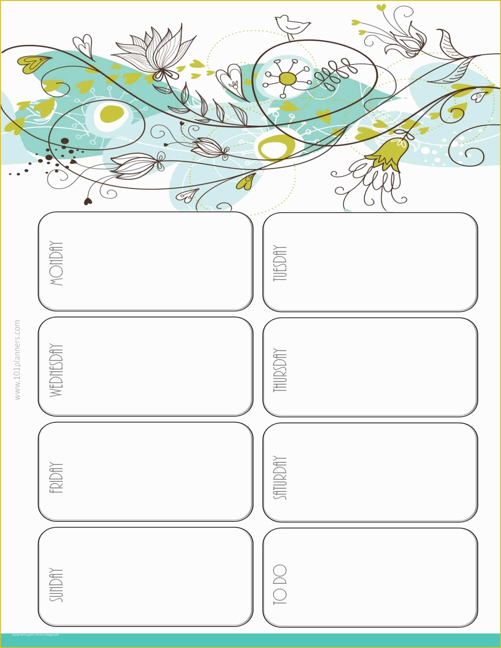 Create Free Calendar Templates Of Weekly Calendar Maker