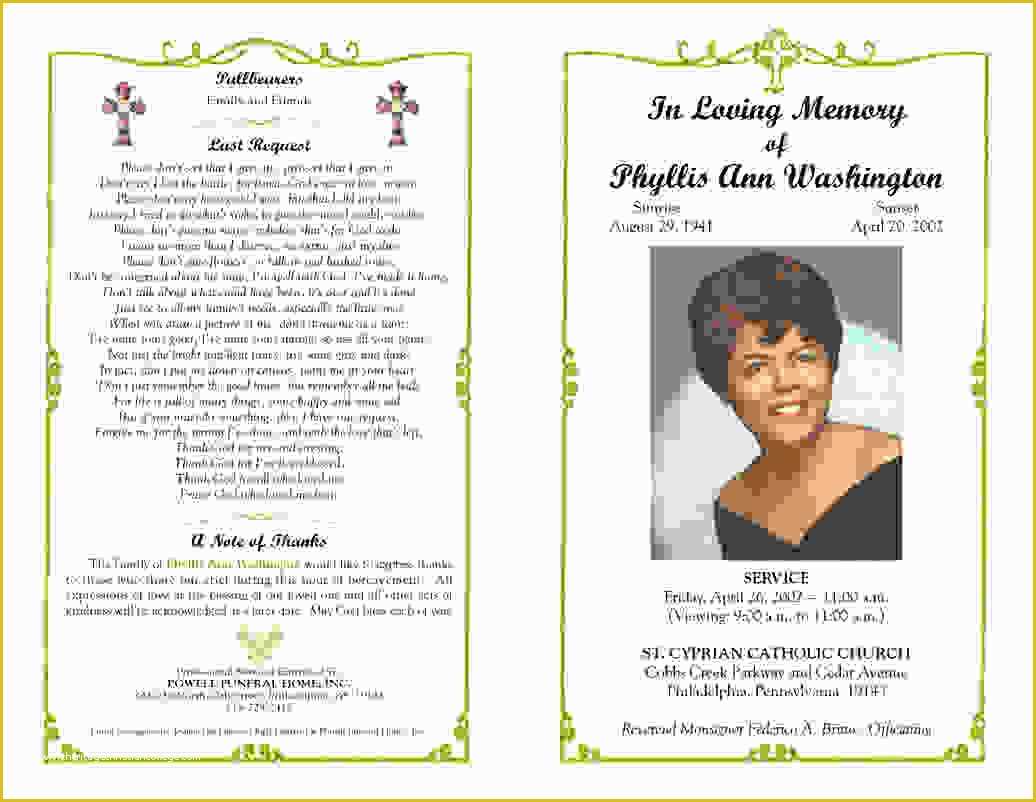 Create Free Obituary Templates Of 13 Funeral Program Templatesagenda Template Sample