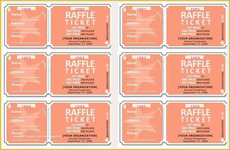 Create Your Own Tickets Template Free Of 45 Raffle Ticket Templates