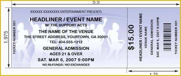 Create Your Own Tickets Template Free Of event Ticket Template