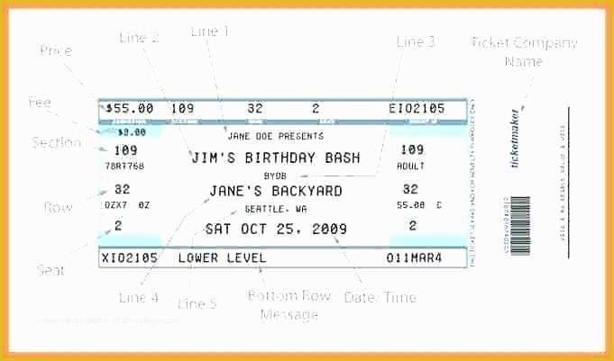 53 Create Your Own Tickets Template Free