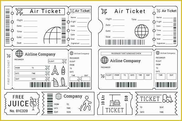 Create Your Own Tickets Template Free Of Make Your Own Fake Boarding Pass Plane Ticket F – Nnarg