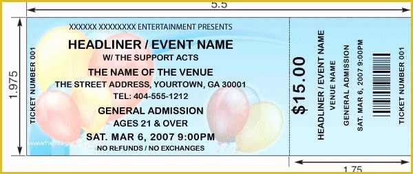 Create Your Own Tickets Template Free Of Party Tickets Design Create and Print Your Own Party Tickets