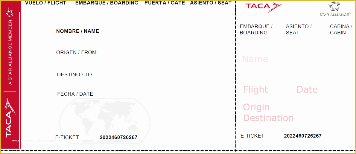 Create Your Own Tickets Template Free Of Travel theme