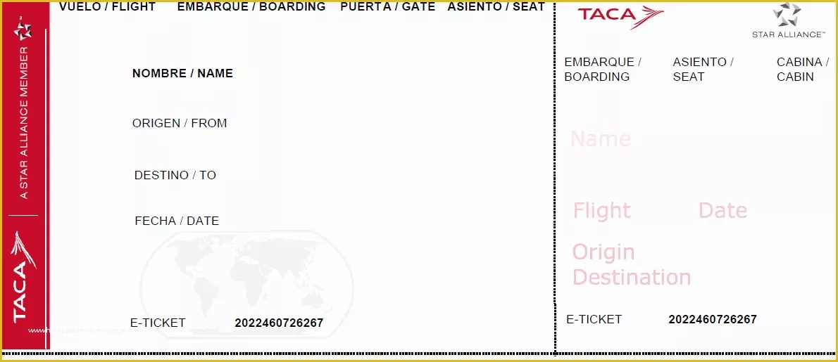 Create Your Own Tickets Template Free Of Travel theme