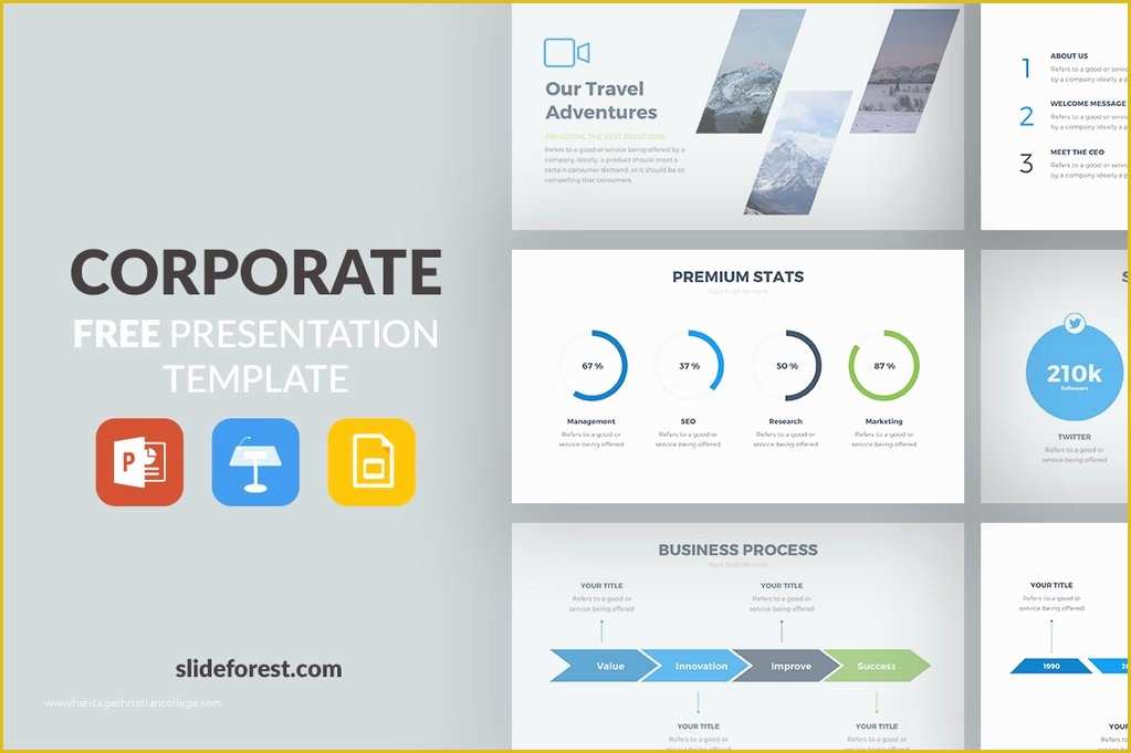 Creative Powerpoint Templates Free Download Of Corporate Free Presentation Template Presentations