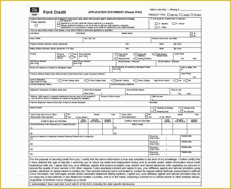 Credit Application form Template Free Of 24 Credit Application form Templates Free Word Pdf formats