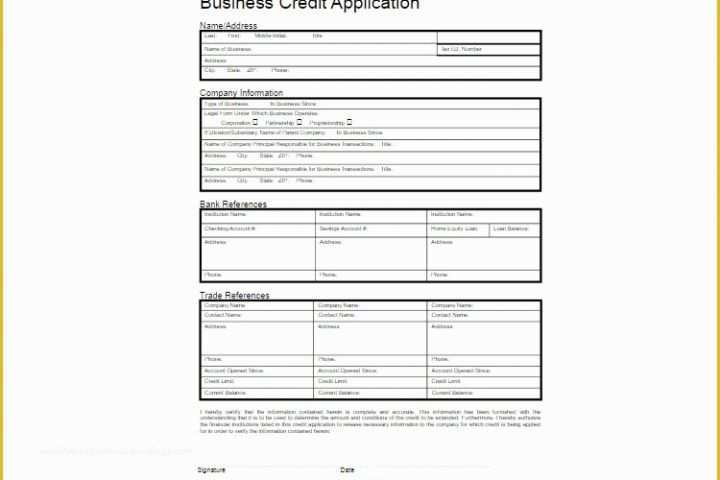 Credit Application form Template Free Of 24 Credit Application form Templates Free Word Pdf formats