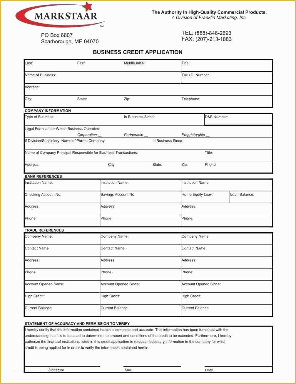 Credit Application form Template Free Of Template Vendor Credit Application Template
