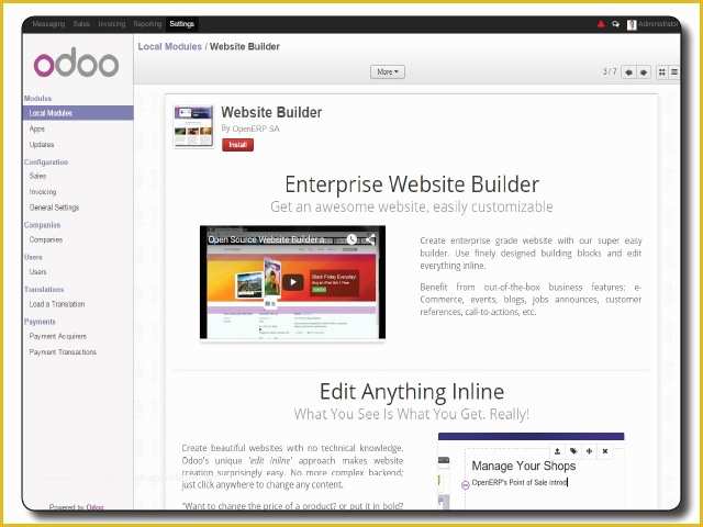 Crm Website Templates Free Download Of Odoo From Erp to Crm E Merce to Cms