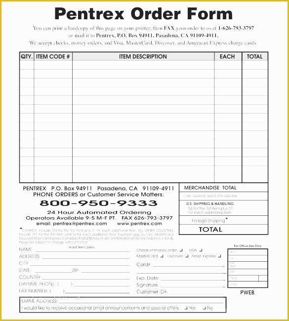 Custom order form Template Free Of 41 Blank order form Templates Pdf Doc Excel