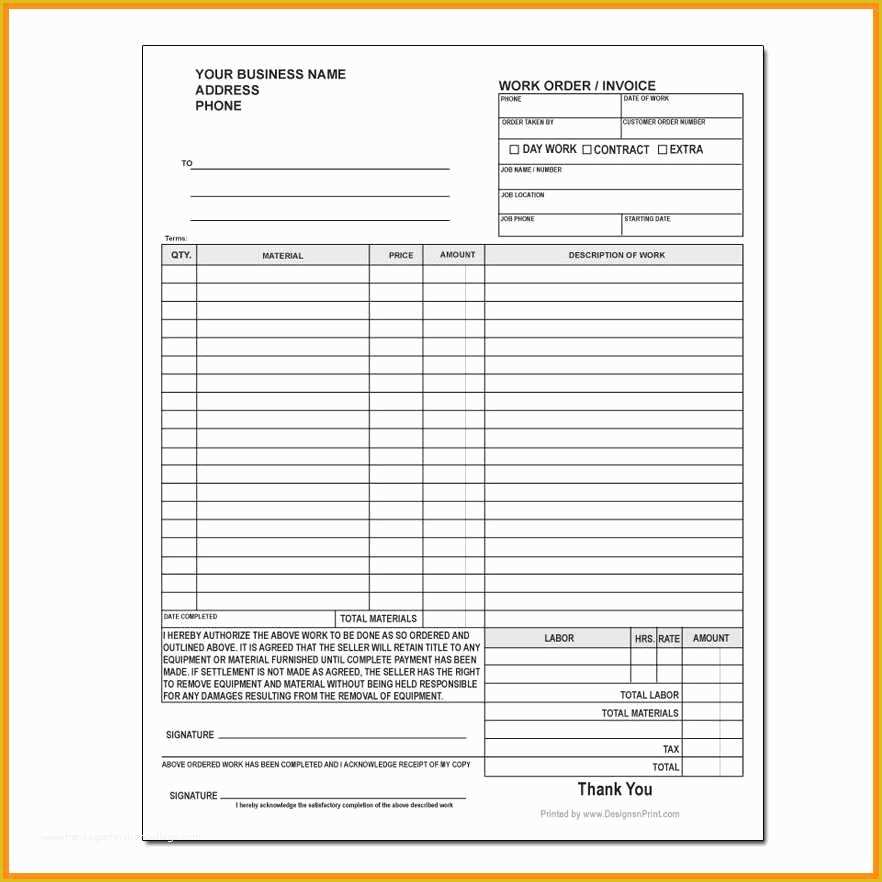 Custom order form Template Free Of 6 Custom order form Template